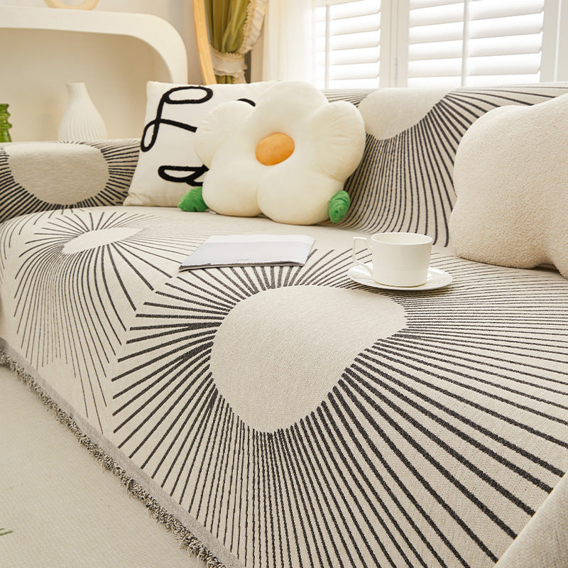 Chenille Sofa Cover Anti-scratching Integrated