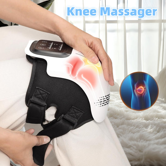 Intelligent Home Use Electric Intelligent Kneading Heating Knee Massager Rechargeable Pain Relief Infrared Laser Vibra Pain Relief Infrared tion Knee Massager