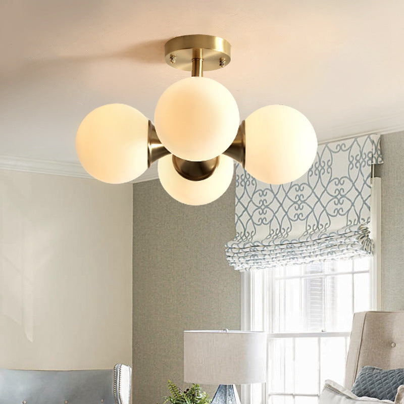 Art Deco Style Minimalist Glass Chandelier