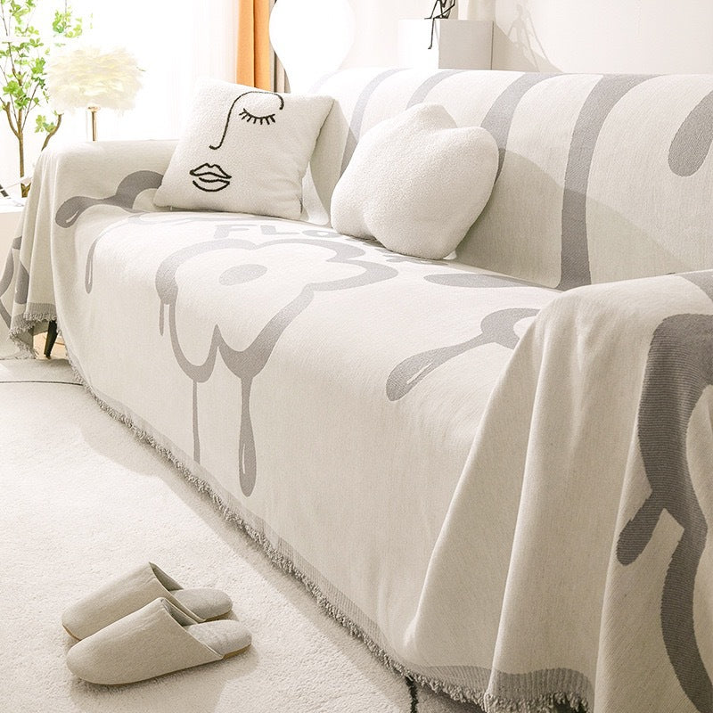 Chenille Anti-catChenille Anti-cat Scratch Luxury Feel Cover, All-season Universal Sofa Blanket Sofa Cover Cover, All-season Universal Sofa Blanket Sofa Cover